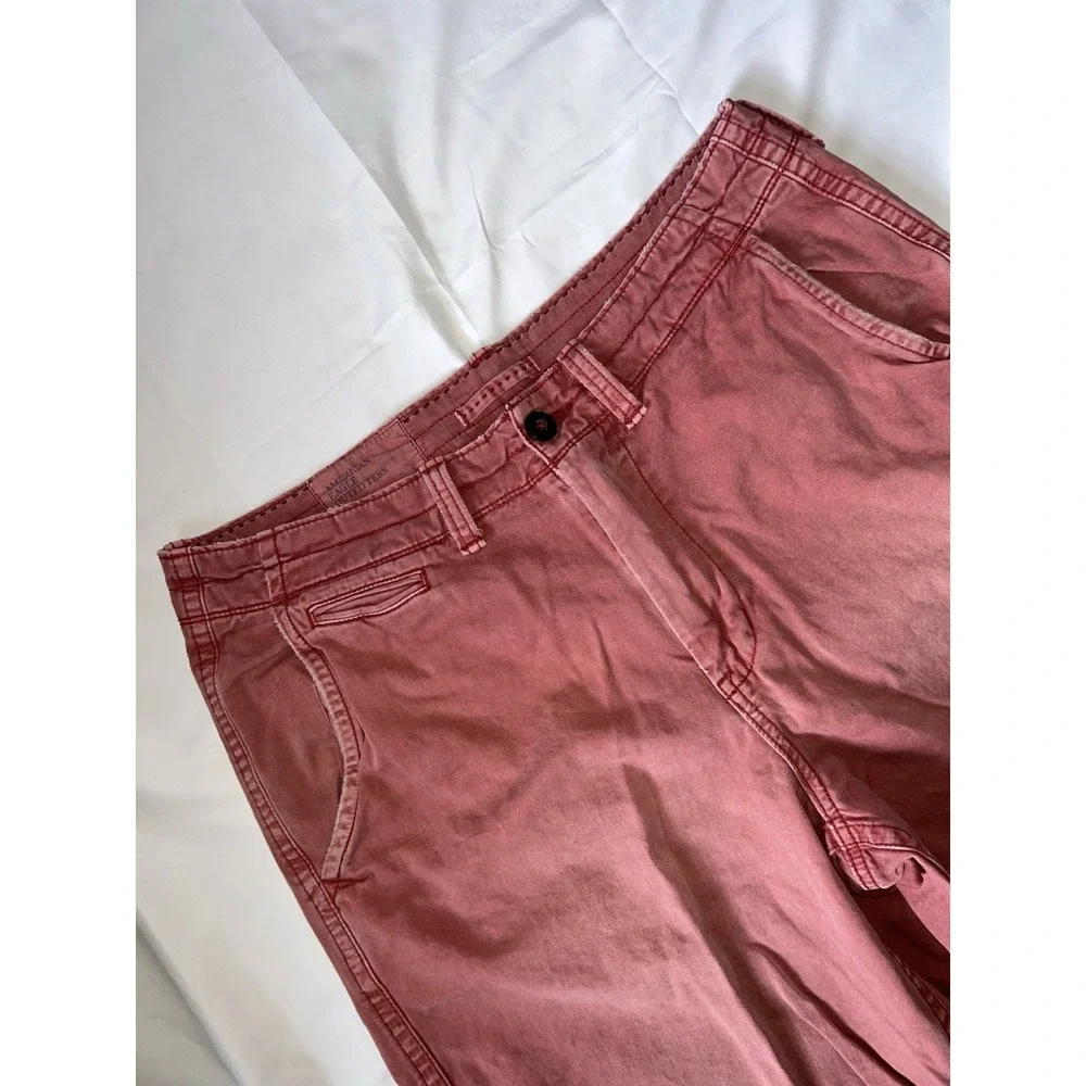 American Eagle Shorts Mens 38 Red Classic Flat Front 100% Cotton Chino